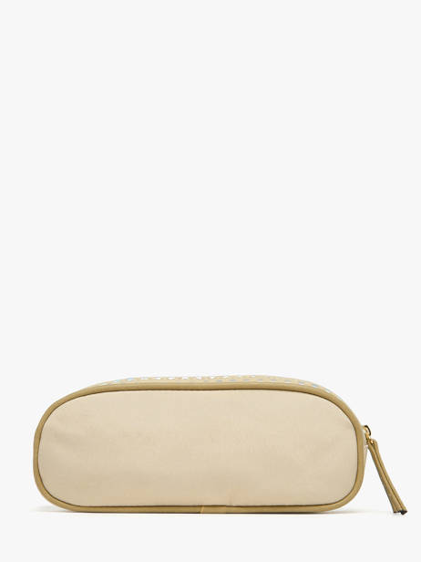 Pencil Case For Kids 2 Compartments Vintage Fantasy Cameleon Beige vintage fantasy TROU other view 2