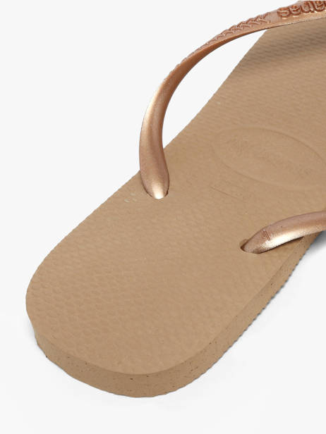 Tongs Slim Havaianas Beige accessoires 4000030F vue secondaire 3