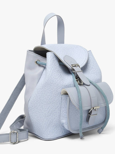 Sac à Dos Lavande Cuir Paul marius Bleu lavande BAROULAV vue secondaire 1