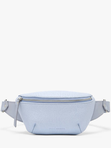 Belt Bag Leather Paul marius Blue lavande BANASLAV