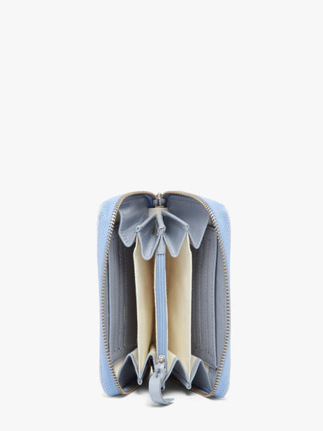 Wallet Leather Paul marius Blue lavande ALICELAV other view 1