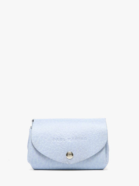 Coin Purse Leather Paul marius Blue lavande GUSTALAV