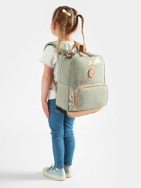 Sac à Dos 1 Compartiment Vintage Fantasy Cameleon Vert vintage fantasy SD33 vue secondaire 1