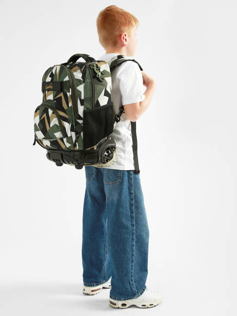 2-compartment Wheeled Schoolbag Cameleon Multicolor futur SR45 other view 1