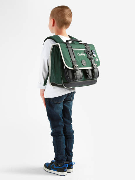 Cartable 2 Compartiments Vintage Urban Cameleon Vert vintage urban CA38 vue secondaire 1