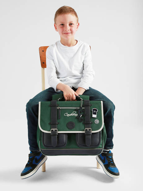 Cartable 2 Compartiments Vintage Urban Cameleon Vert vintage urban CA38 vue secondaire 2