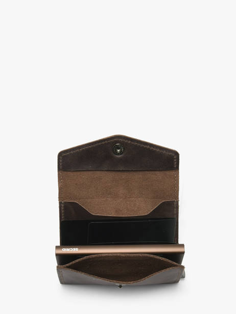 Card Holder Leather Secrid Brown vintage EV other view 1