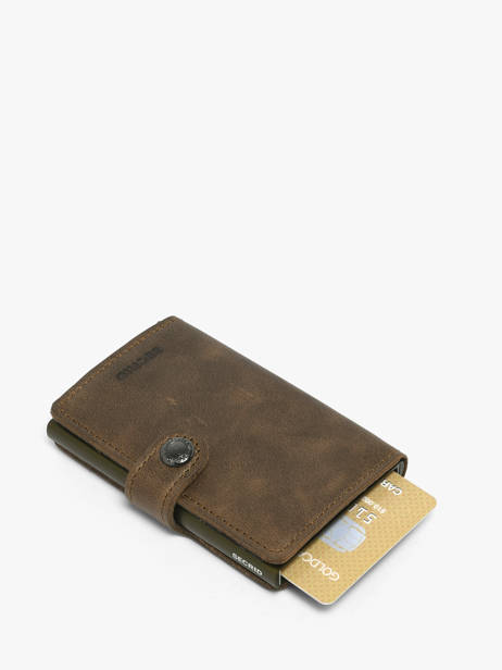 Porte-cartes Vintage Cuir Secrid Marron vintage MV vue secondaire 2
