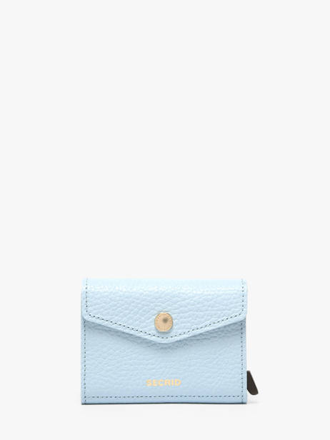 Card Holder Leather Secrid Blue pebble EPE