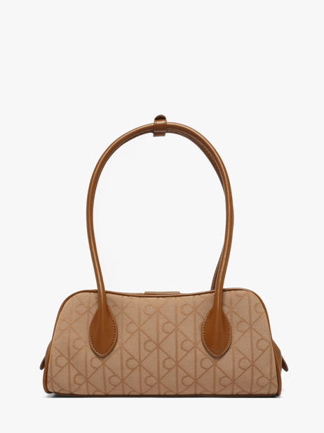 Sac Porté épaule Emblem Calvin klein jeans Beige emblem 4F3744G vue secondaire 3