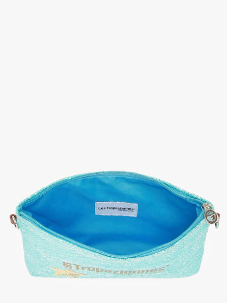 Sac Bandoulière Panama Papier Les tropeziennes Bleu panama TZ02 vue secondaire 4