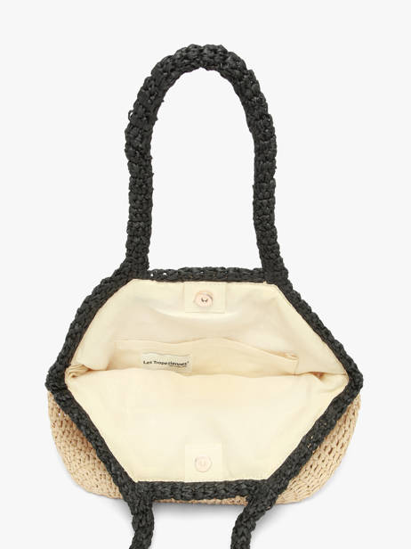 Sac Porté épaule Galets Papier Les tropeziennes Beige galets TZ02 vue secondaire 2