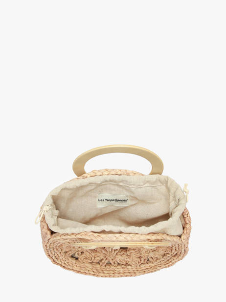 Sac Bandoulière Mediterranee Papier Les tropeziennes Marron mediterranee TZ03 vue secondaire 2