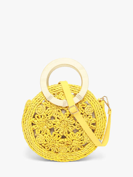 Sac Bandoulière Mediterranee Les tropeziennes Jaune mediterranee TZ03 vue secondaire 3