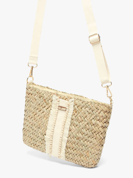 Sac Bandoulière Monaco Paille Les tropeziennes Beige monaco TZ02 vue secondaire 2