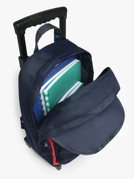 2-compartment Wheeled Schoolbag Tann's Blue les fantaisies g 73328 other view 2