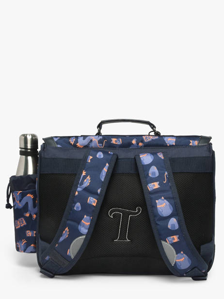 Cartable 2 Compartiments Tann's Bleu les fantaisies g 38155 vue secondaire 3