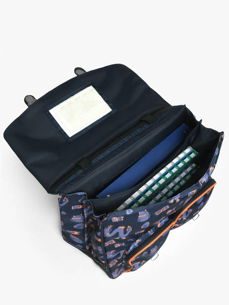 2-compartment Satchel Tann's Blue les fantaisies g 41155 other view 2