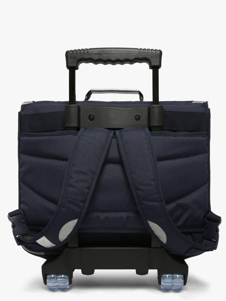 2-compartment Wheeled Satchel Tann's Blue les fantaisies f 43268 other view 3