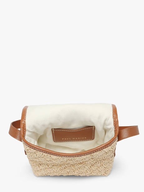 Shoulder Bag Raphia Paul marius Beige raphia LOULSRAP other view 2