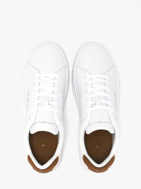 Sneakers En Cuir Tommy hilfiger Blanc men 536702R vue secondaire 3