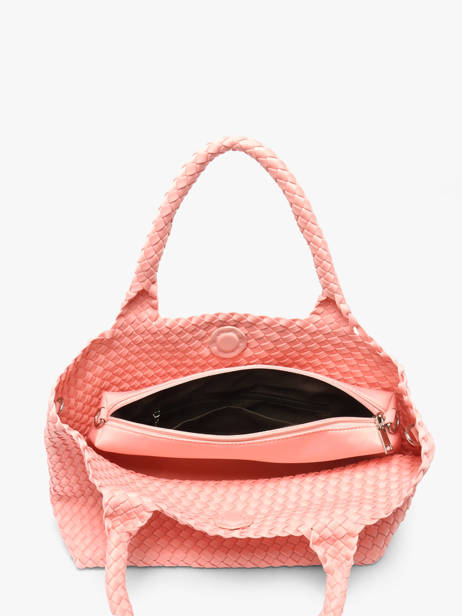 Sac Porté Main Tresse Nylon Knit & woven Rose tresse M2581 vue secondaire 2