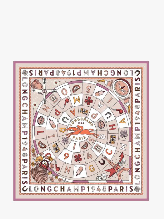 Longchamp Soie gots Etole Rose