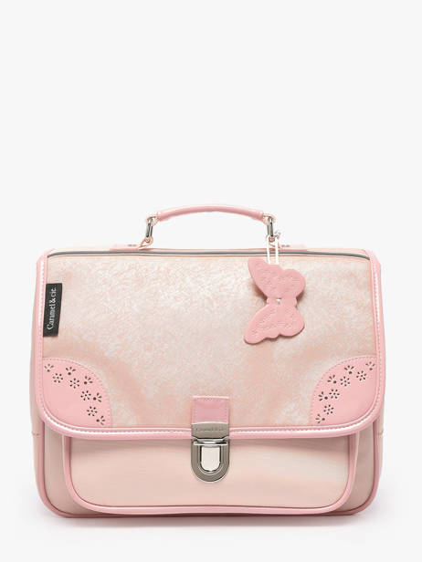 1 Compartment Satchel Caramel et cie Pink boheme FI