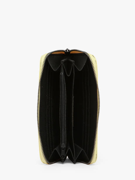 Leather Caviar Wallet Milano Yellow caviar CA18115 other view 1