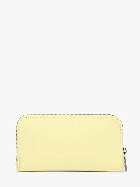 Leather Caviar Wallet Milano Yellow caviar CA18115 other view 2