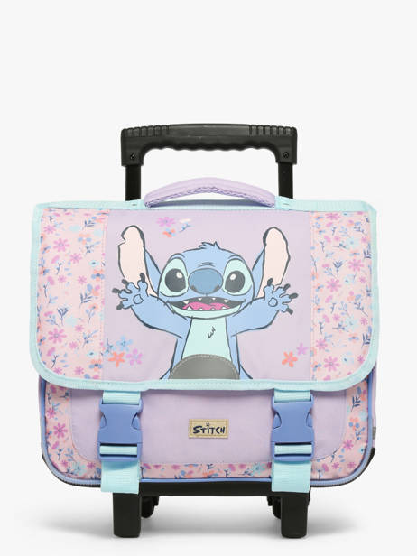 Cartable à Roulettes 2 Compartiments Lilo & stitch Violet spring smiles 1729