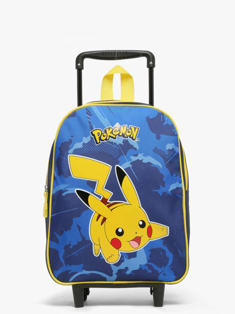 Sac A Dos à Roulettes 1 Compartiment Pokemon Bleu pokemon & friends 26KK204F