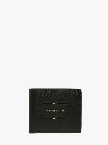 Wallet Leather Tommy hilfiger Black th foundation AM14506