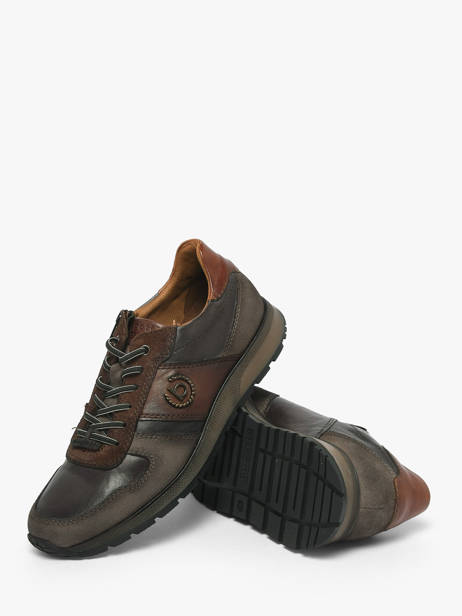 Sneakers In Leather Bugatti Gray men 331APA04 other view 2