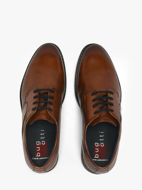 Chaussures De Ville En Cuir Bugatti Marron men 312AO507 vue secondaire 3