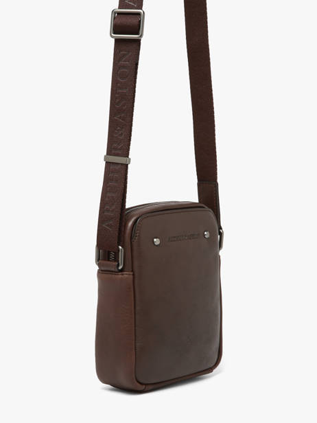 Sac Bandoulière Arthur & aston Marron danny 5 vue secondaire 1