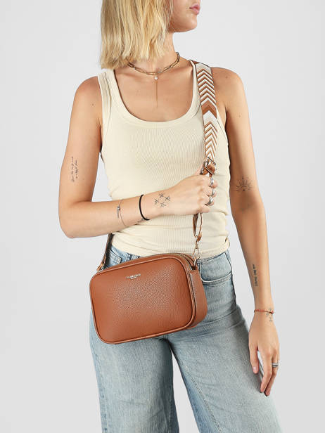 Shoulder Bag Grained Flora & co Brown grained F6967OR other view 1