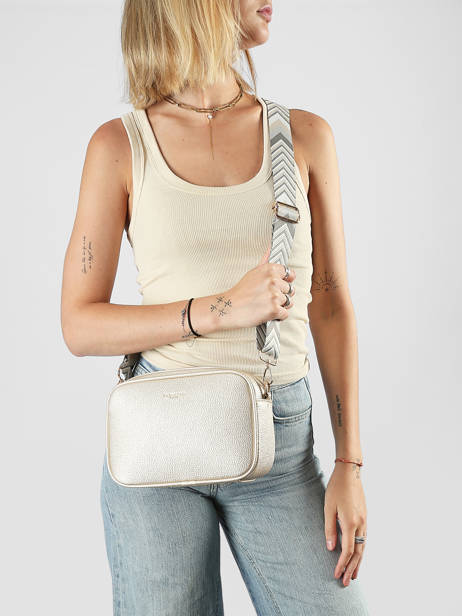 Sac Bandoulière Grained Miniprix Or grained F6967OR vue secondaire 1