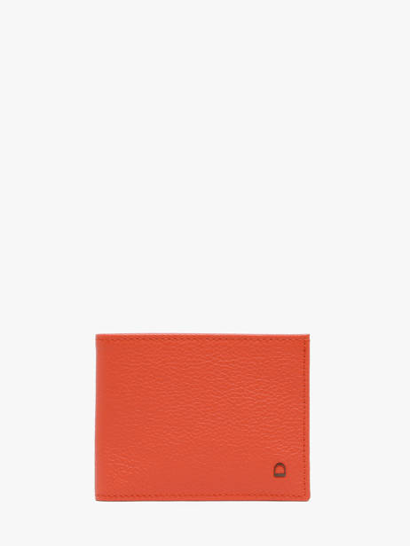 Card Holder Leather Etrier Orange madras EMAD5021