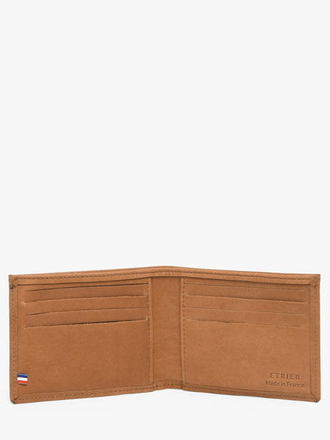 Card Holder Leather Etrier Brown oil EOIL5021 other view 1
