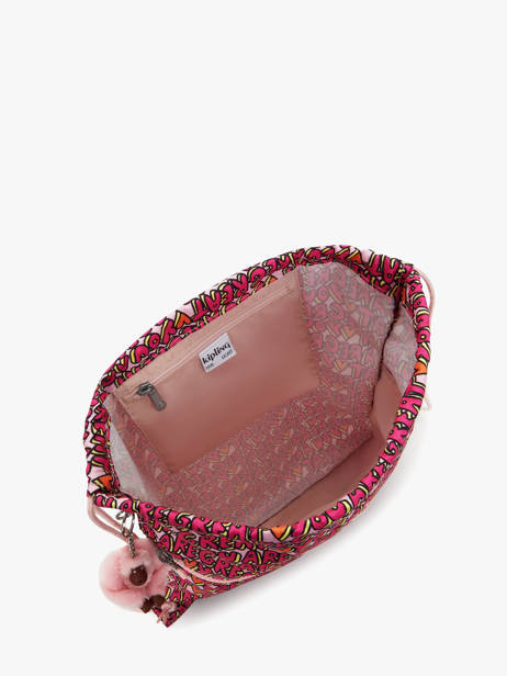 Gym Bag Supertaboo Kipling Pink back to school KI5637 other view 3