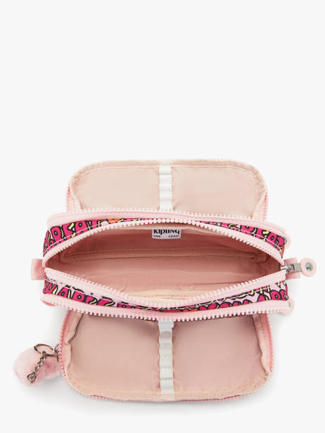3-compartment Pouch Back To School Kipling Pink back to school KI3560 other view 1