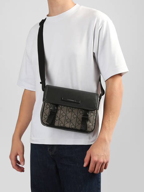 Sac Bandoulière Calvin klein jeans Noir mixed emblem 4D3451G vue secondaire 1
