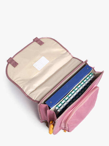 Satchel 2 Compartments Lily Girls Stones and bones Pink girls G other view 3