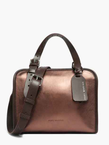 Sac Porté Main Vintage Cuir Paul marius Marron vintage S