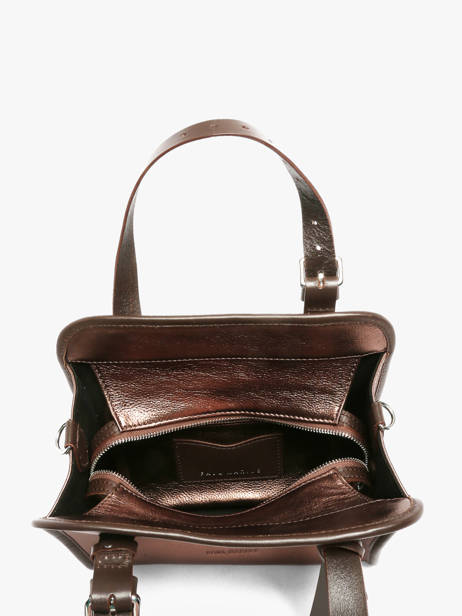 Sac Porté Main Vintage Cuir Paul marius Marron vintage S vue secondaire 3