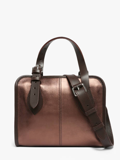 Sac Porté Main Vintage Cuir Paul marius Marron vintage S vue secondaire 4