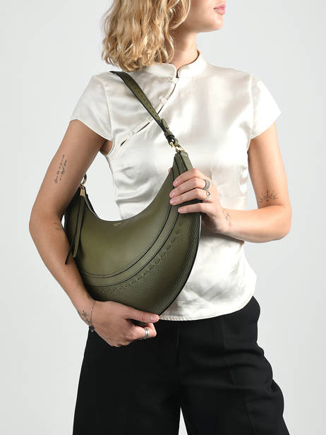 Sac Hobo M Zippé Hobohème Cuir Lancel Vert hoboheme A14217 vue secondaire 1