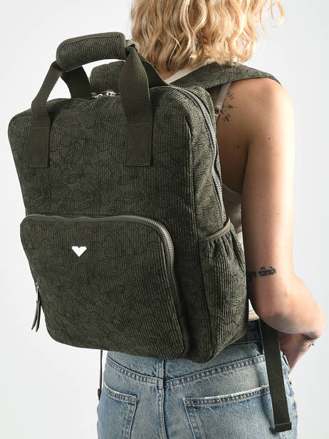 1 Compartment Backpack Roxy Green back to school RJBP4994 other view 1