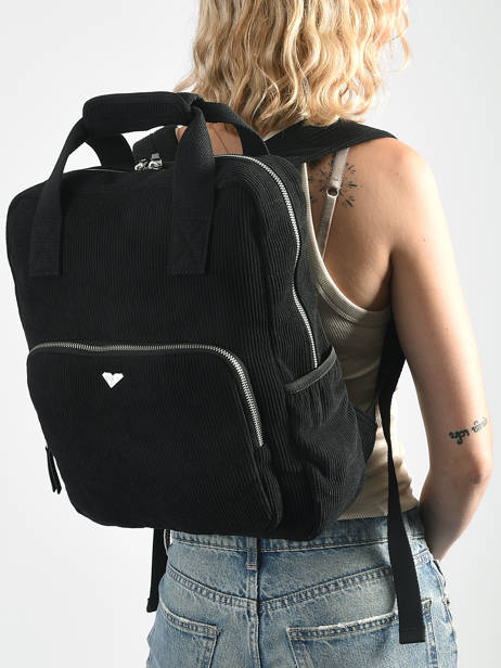 1 Compartment Backpack Roxy Black back to school RJBP4993 other view 1